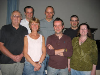 Pictured at a 24-hour Worship event at Lisburn Christian Fellowship last weekend is L to R: (front row) George and Melanie Hilary - LCF Church Leaders, Andi Oakes and Dolly Galloway.  (back row) Raymond Robinson, Peter Galloway and Mark Wilkinson.