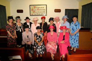 Patricia Hamilton, Elizabeth Cordner and members of Hillsborough Ladies Fellowship Choir pictured at Knocknadona Hall last Sunday evening.