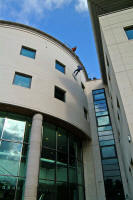 Absail from roof of Lisburn Civic centre