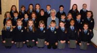 Nuala McGoran (conductor) and her mother Monica McGoran (accompanist) pictured with St Joseph�s Primary School at the Action Cancer Service of Celebration and Praise in Trinity Methodist Church on Sunday 3rd December.