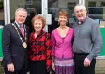 Pictured at morning worship in Lisburn Christian Fellowship last Sunday morning (17th December) is L to R: The Mayor - Councillor Trevor Lunn, the Mayoress - Mrs Laureen Lunn, Mrs Melanie Hilary and Pastor George Hilary.