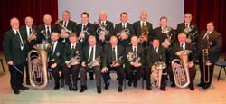 Robert Davidson - Conductor (left) and Tom Whyte - Chairman (right) pictured with Garvey Silver Band at the 2006 Carols in the City Concert in the Lagan Valley Island on Wednesday 13th December.