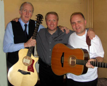 Colin Elliott of local Gospel band 'Live Issue' pictured with George Hamilton IV and other artists at the Whitby Gospel Music Convention in Yorkshire last May. L to R: George Hamilton IV, Colin Elliott (Live Issue) and Wes Davis (Well known singer and Worship Leader from London).