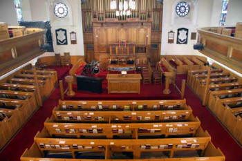 Church interior prior to refurbishment