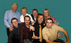 Founder members L to R. (back row) Mervyn and Elizabeth Gilpin and Brian and Mary Agnew (Kingdom Life). (front row) Przemek Feliga, Lukasz Nowicki, Szczepan Cackowski and Mariusz Borek.