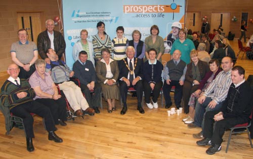 Councillor Ronnie Crawford (Deputy Mayor) and Mrs Jean Crawford (Deputy Mayoress) pictured with The Lisburn Causeway Group at the Regional Celebration in Trinity Methodist Church last Saturday afternoon (10th November)