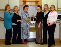 Something cooking in the kitchen Some of the ladies preparing lunch which followed the Lenten Service in St Mark's Church, Ballymacash, last Sunday morning. L to R: Norma Ahearne, Lyndsay Scott, Nancy Scott, Sylvia Belshaw (Church Sexton), Irene Doherty and Carol Hall. 