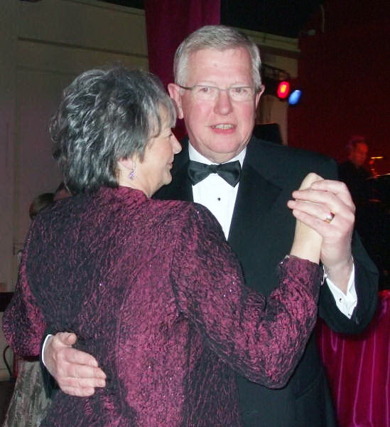 Mervyn and Hazel McCall enjoying a dance at the Valentine Ball in First Lisburn Presbyterian Church last Friday night (15th February).