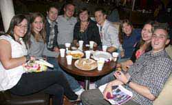 At the official opening of the new Lisburn Exodus Centre are an Exodus team who went to Durban (South Africa) last July.  Pictured clockwise from left are Lynn Patterson, Deborah Douglas, Ian Walsh, Tim Atkinson, Alison O'Loan, Chris Agnew, Kate Wilson, Dot Johnston and Dave McKinney.