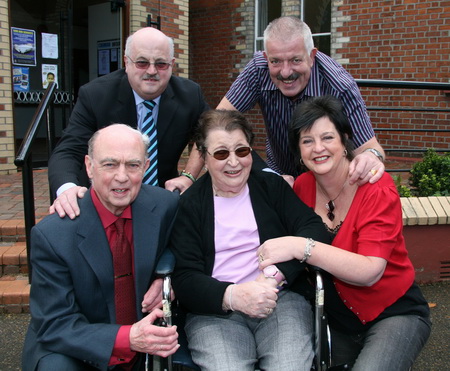 John and Marjorie Lockhart recently celebrated their 60th wedding anniversary with their family. L to R: John and Marjorie with their daughter Rosemary Long (right) and at back, their son Mervyn Lockhart and son-in-law Stephen Long.