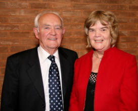 Rev Fergus Bell (Pastor from 1991 to 1996) and his wife Norma pictured at the 30th anniversary dinner in Mount Zion Free Methodist Church last Saturday night (18th October).