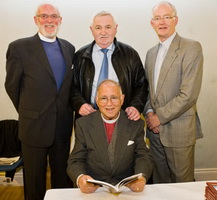 First and Second Lisburn At the book launch are the Rev Dr Gordon Gray, Minister Emeritus of First Lisburn and the Rev Brian Gibson and The Very Rev Dr Howard Cromie Minister Emeritus of Second Lisburn (now Railway Street). Included in the photo is John Kelly.