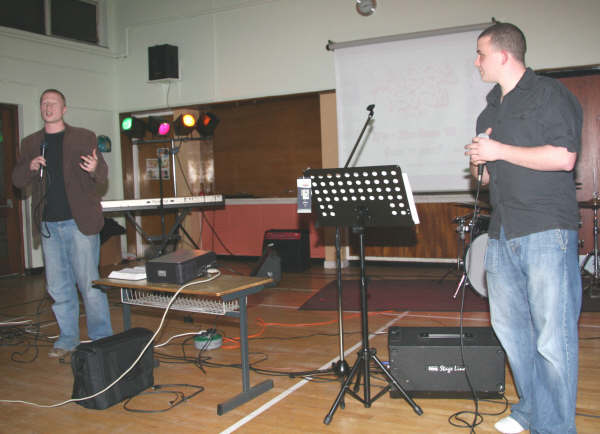 Stephen Auld and Stephen Jones at the launch of Street Reach Lisburn 08.