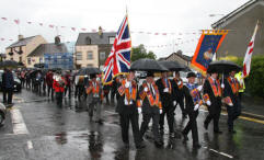 The parade as it goes through Dromara.