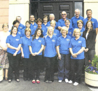 The Hillsborough Presbyterian Church Mission Malawi Team outside their own church.