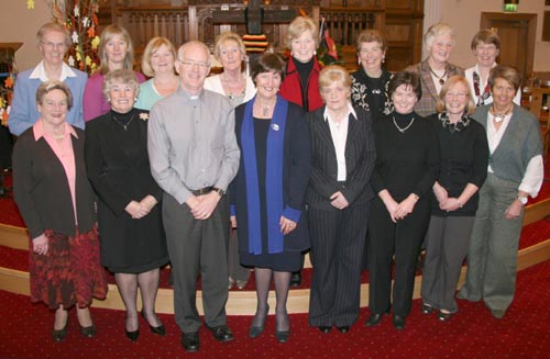 The Rev Brian Gibson and ladies from churches in the Lisburn area who took part in the ‘Women’s World Day of Prayer’ service in Railway Street Presbyterian Church.