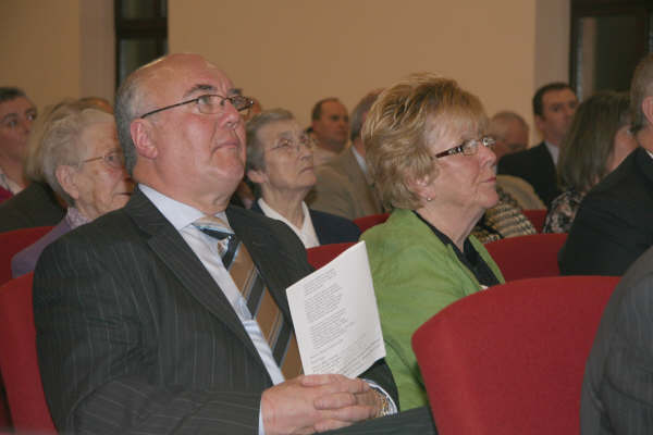 Pastor Clifford Morrison and his wife Margaret enjoying the service.