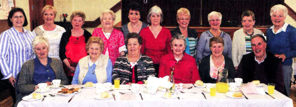 Choir Secretary Sylvia Creighton (right) and members of Christ Church Choir pictured with some people who enjoyed a delicious lunch prior to the 'Music in May' concert last Tuesday (May 11).