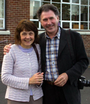 Former pupils Linda McNeill (nee Dickson) and Dr Harold Harvey enjoyed discussing their career advancements since leaving Tullymacarette Primary School in the late 1950s. Linda is now a teacher at Beechlawn School, Hillsborough and Harold is a lecturer in Environmental and Occupational Health at the University of Ulster at Jordanstown.