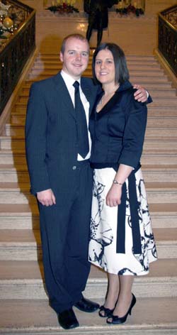 Band member Nigel Wilkinson and his girlfriend Jill Smith.