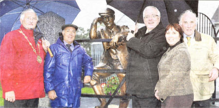 Lisburn mayor Ronnie Crawford; Eric Jess, chairman of Harry Ferguson Celebration Committee; ClIr Allan Ewart, Cllr Jenny Palmer, and John Sherlock,