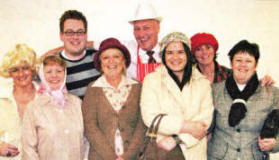 Hillsborough Drama Group at the Gala Concert. L to R: (front row) Lorraine Spratt, Kate Phillips, Pat Rennix, Una Barrett and Marina Walker. (back row) Andrew Devonshire, Lowry Grant and Karen Hamill. US4909-