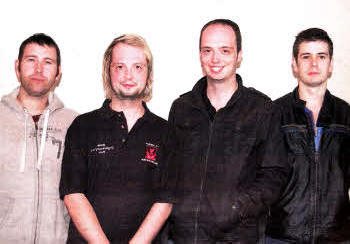 From lelt to right are local ghostbusters Chris, Will, Geoff and Darren.
