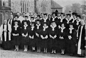 Christ Church Senior Choir With The Clergy And Bishop At The Centenary Service, 1972