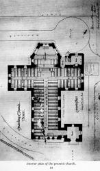 Interior plan of the present Church