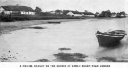 A FISHING HAMLET ON THE SHORES OF LOUGH NEAGH NEAR LURGAN