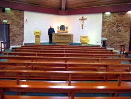 The Rt. Rev. Monsignor John Murphy pictured inside St. Peter’s Church, Stoneyford