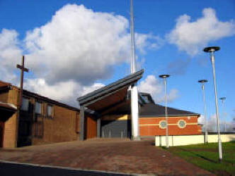 Church of the Nativity, Poleglass. The church was opened in 2004.