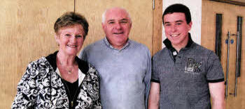 Rev. Alan Ferguson, who hails from Lisburn, at the recent Irish Christian Endeavour Union's Talent Contest Finals with Eileen Scoffield and Jordan McCullough, a youth leader in Carrickfergus.