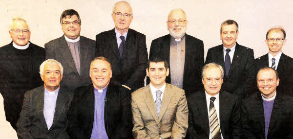 A Commission of the Presbytery of Dromore pictured at the Service of Ordination and Installation of Rev Andrew Faulkner, the new minister of Sloan Street Presbyterian Church.