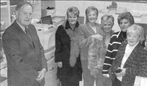 Members of the Lisburn branch of NI Leukaemia Research Greta Clarke, Irene Richer, Avril Suckling, Lovina Russell, Claire Warwick and Mr Colin McCall. US48-792SP