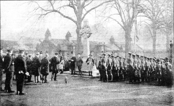 A remembrance service in Hillsborough many years ago