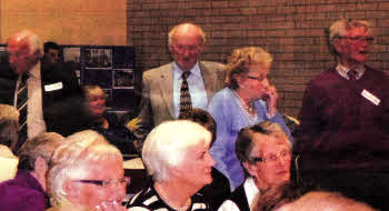 Past pupils as they viewed the displays and shared memories