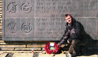 The Defence Committee laid a wreath at the memorial in the Military Cemetery at San Carlos Bay which contains the graves of a number of British Soldiers killed in action in 1982.