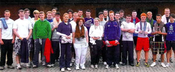 University of Ulster Sport Exercise and Fitness Foundation Degree students from South Eastern Regional College's Lisburn Campus enjoying their recent two day team building challenge at the Share Centre Lisnaskea.