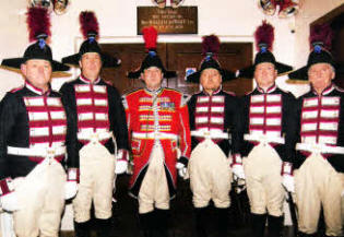 Howard Walker, Alan Finn, Andrew Carlisle (Lord Downshire's Bugler), Robert Finn, Simon Walker and Jackie McQuillan.