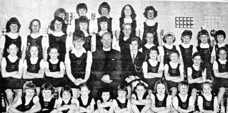 Officers and members of Legacurry GB pose for the photographer at their annual display and parents' evening in April 1966. Included is the minister and long time Star churches correspondent. the late Rev John McCaughan