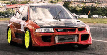 Kenny Wylie's amazing 800 horsepower Mitsubishi Evo 5.