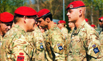 Lance Corporal Robert Baxter received his medal from Brigadier Eddie Forster-Knight, Provost Marshall (Army) during a parade at Normandy Barracks, Sennelager, Germany Pics by Staff Sergeant Ian Houlding