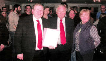 MLA's Jonathan Craig and Trevor Lunn with Councillor Angela McCann who attended the consultation meeting.