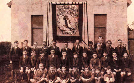 Star of Maze Junior L.O.L No.15 taken at the side of the 130 Hall, Maze about 82 years ago, hoping to stir some memories. His father Bob McKibben is pictured in the front row, third from right.