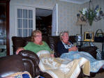 Ann & Pat in Pat's Cottage