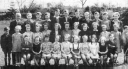 Carr Primary School, Carryduff and shows the pupils and Master Scott and his wife Mrs Scott.