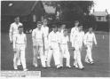 From left Frank Hewitt, David Cowan, Raymond Patterson , John Kennedy, David McClements, Percy Walker, Ernie Bell, Wilfred Higginson,, Girvin Pelan, Alfie McCabe and Robert Kelly.